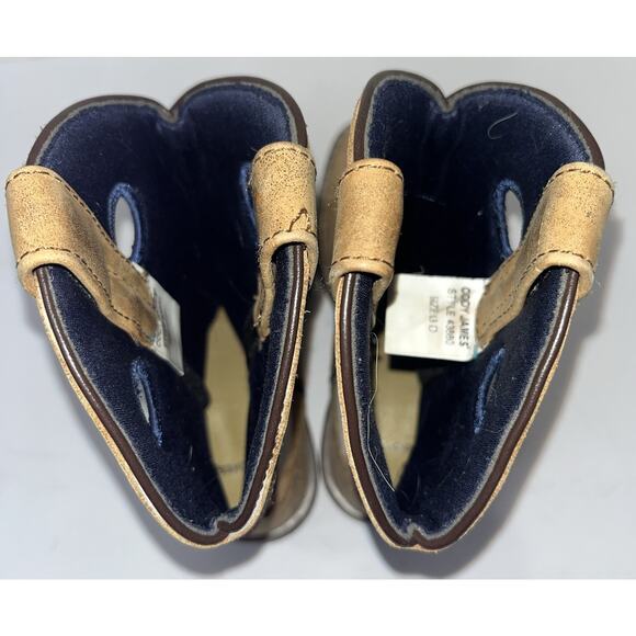 Cody James Boys' Leather USA Flag Western Boots - Broad Square Toe Size 13D - Picture 7 of 8